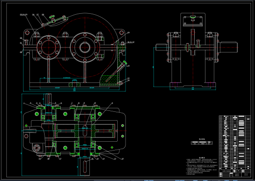 一级圆柱齿轮减速器i=13.71（SW+CAD+说明书）缩略图